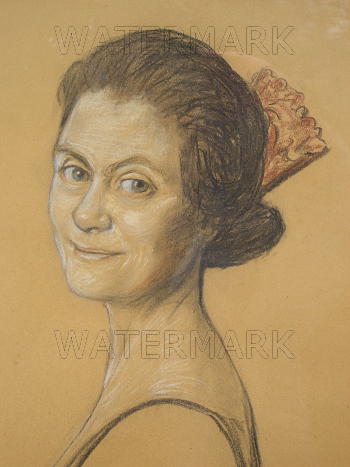 Mrs St  Osyth Wood painted by Kathleen Shackleton